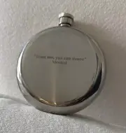New Stainless Steal “Trust Me, You Can Dance” Alcohol Engraved Gift Flask