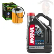 Oil And Filter Change Kit For 2007 Polaris Outlaw 525 Irs Motul Mineral 5W-40