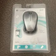 Logitech M317 Wireless Mouse For Windows MAC Black Silver Gray Sealed New