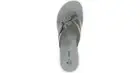 Clarks Women's Brinkley Flora Flip-Flop Sandal, Pewter Size 8M