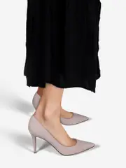Pink Pointed Toe Suede Pumps