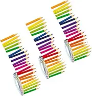 Angoily 3 Rolls Border Pencil Sticker Posters Cartoon Pattern Border Trim Classroom Decorations for Teachers Back to School Decorations Pastel Border Paper Board Coated Paper Stickers