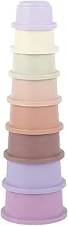 Stacking Cups for Rabbits - Multi-Colored Bunny Toys of Different Sizes - Snack Cups, Enrichment Toys for Bunny, Hamster, Small Animals