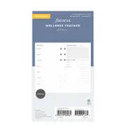 Undated Refill Filofax Minimal Personal Wellness Tracker FF-132688