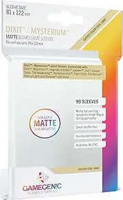 Gamegenic Game Genic Dixit/Mysterium Matte Board Game Sleeves, 81 mm x 122 mm, 90 Sleeves Per Pack, Multicolour