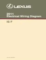 2011 Lexus IS F Wiring Diagrams Schematics Layout Factory OEM