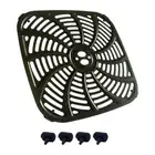 Metal Air Fryers Plate Metal Liners Square Cooking Mats Carbon Steel Texture
