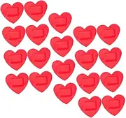 NULYLU Practical 20 Count Heart Shaped Bandage Patches Boys and Girls Care Supplies Self Breathable Non-irritating