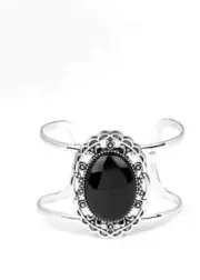 Cuff Bracelet ~ Vibrantly Vibrant - Black Paparazzi