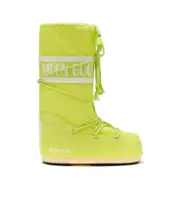 Moon Boot Icon Logo Printed Lace-Up Boots 23/26,27/30 CYBER LIME