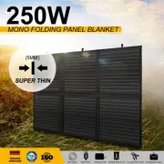 MOBI 250W 12V Solar Panel Blanket 5M Lead 1250x740mm Mono Folding Solar Mat Kit