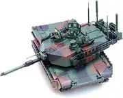 Simulation Armored Vehicle Model 1:72 Alloy US M1A2 TUSK II Abrams Main Battle Tank Model