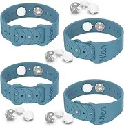 Motion Sickness Bands Anti Nausea Acupressure Wristband Sea Sickness Wristbands Nausea Bands Natural Relief Motion & Morning Sickness -（2 Pairs Blue)