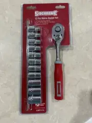 Sidchrome 12 Piece Metric Socket Set, 1/2 Square Drive SCMT31212 Brand New