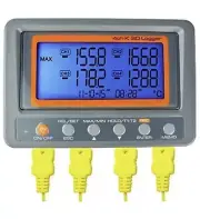 Gain Express AZ Instruments 4 Channel K Type THERMOMETER SD Card DataLogger