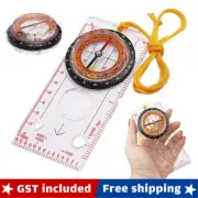 2X Orienteering Baseplate Compass Lensatic Map Tactical Army Gear Outdoor Hiking