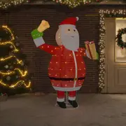 Decorative Christmas Santa Claus Figure LED Luxury Fabric 180 cm vidaXL