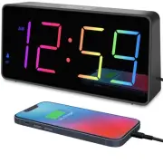 Digital Alarm Clock for Bedroom Bedside, Extra Loud for Heavy Sleepers Adults...