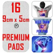 PainPod TENS EMS compatible ELECTRODE PADS 9cm x 5cm x 16 @ UNDER $2 PER PAD