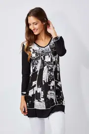 Graphic Print Tunic--ORI-72230