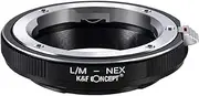 [K&F Concept] Lens Mount Adapter for Leica M LM Lens to Sony Alpha Nex E-Mount Camera, Fits for Sony Alpha A7 A6000 A6300 A6500 A5000 A5100 NEX 7 NEX 5 NEX 5N NEX 6 NEX 3N