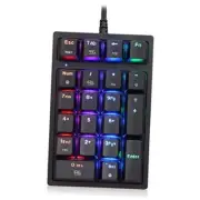 Macro Mechanical Numeric Keypad USB Wired 21 Keys Classic Black red switch