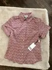 Unique Vintage Mauve Pink Floral Retro Top M Size 6-8