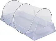 Tuxxjzm Foldable Mosquito Net, Ultralight Pop-up Mosquito Net, Portable Camping Tent, Family Mosquito Net Bed, Mosquito Net Single Bed, Foldable, Outdoor Fly Net with Side Zip