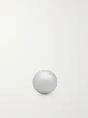 [MARIA TASH] MARIA TASH - 3mm Ball Threaded Stud 14-karat White Gold Single Earring - Silver - One size One size Silver