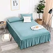 Bed Valance Skirt Bed Skirt Set Luxury King/Super Size/Double/Single Bedspread Bed Mat Lace Skirted Bedsheet Quality Bed Cover Machine Wash