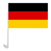 unbrand 45 X 30cm German Car Flag Car Display Flag Car Window Flag Black