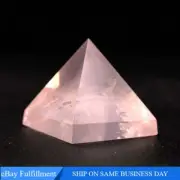 Natural Rose Quartz Crystal Pyramid Healing Orgone Energy Polished Stone Tower