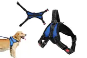 No Pull Dog Harness Anti Pull Adjustable Soft Padded Pet Harnes-Blue