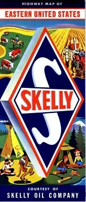 1958 Skelly Road Map: Eastern United States NOS