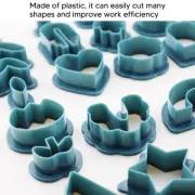 142Pcs Dark Blue Polymer Clay Cutters Plastic Polymer Clay Cutter Tool Accessory