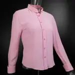 義大利品牌MAX MARA粉色純蠶絲長袖襯衫 義大利製