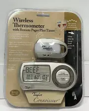 Vintage NOS Wireless Thermometer With Remote Pager Plus Timer Taylor Connoisseur