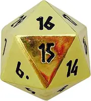 Norse Foundry Dead Mans Gold Countdown 25mm Full Metal D20 Dice Life Counter TCG CCG