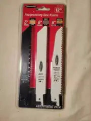 NEW reciprocating Saw Blades WARRIOR 12PC RECIPROCATING 6" - Factory Sealed!
