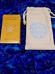 Sagesight Classic Tarot Cards Deck with Guidebook & Premium Linen Carry Bag -..