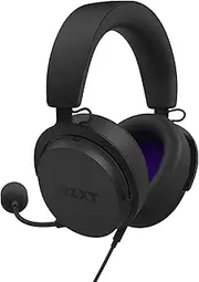 Nzxt Relay Wired PC Gaming Headset - AP-WCB40-B2 - Hi-Res Audio Certified - DTS Headphone:X Surround Sound - Lightweight and Comfortable Design - Removable Microphone - Black