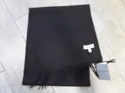 NEW black HICKEY FREEMAN mens scarf CASHMERE nwt