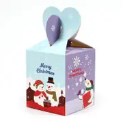Lilac & Blue Snowman & Polar Bear Treat Boxes 5pk