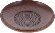 COLLBATH 1pc Practical Sauce Dish Round Seasoning Plate for Snacks and Desserts Brown Easy to Clean Hand Polished Safe Material for Home Use