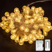 100 LED Battery Operated Fairy Lights Globe String Lights Outdoor Christmas