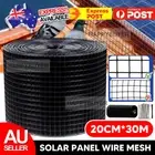 Solar Panel Mesh 20cm x 30m PVC Bird Proof Guard Steel Mesh Kit 100PCS Fasteners
