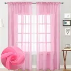 Light Filtering Tulle Curtain Drape for Room Enhancements and Cozy Decor