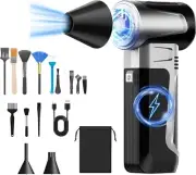 Compressed Air Duster, 3-Gear Adjustable Electric Air Duster,180000RPM Super Pow