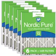 Nordic Pure 18x24x4 (3 5/8) Pleated MERV 13 Air Filters 6 Pack