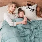 Viscose Made from Bamboo Cooling Weighted Blanket 15Lbs-48’’X72’’-Twin Size